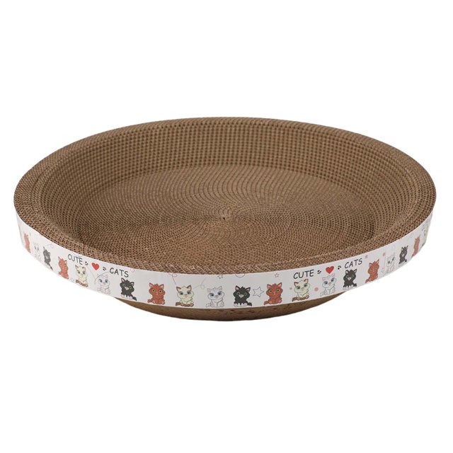 lionlar Cat Scratcher Pad Scratching Board Corrugated Cardboard Lounge Couch Interactive 50cmx50cmx9cm
