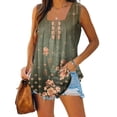 thumbnail image 2 of T-shirts pour Femmes Mode Femmes Imprimé Débardeurs Confortables Légers Camisole T-Shirt T-Shirt Imprimé Machine, 2 of 5