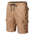 thumbnail image 1 of TopLLC Shorts pour Hommes, Shorts pour Hommes Shorts Cargo pour Hommes Shorts de Course pour Hommes Multiples Poches Utilitaires Taille Élastique Shorts de Randonnée en Coton, 1 of 7