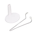 thumbnail image 1 of Support de Poupée, 1/6 Poupée Simple Rangement Pratique Blanc Support de Poupée en Acier Inoxydable pour Magasin de Poupée pour Enfant, 1 of 7