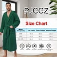 thumbnail image 4 of Men's Bathrobe with Hood, Soft Long Towel Robe for Men - Super Absorbent Quick Dry yet Warm, 4 of 6