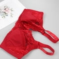 thumbnail image 4 of Sentmoon Womens Sports Bras Plus Size Seamless Lift Adjustable Strap Bralettes Thin Style Anti-Sagging Buttery Soft Solid Color Support Bras Trendy for Sports Fitness Red 80, 4 of 8
