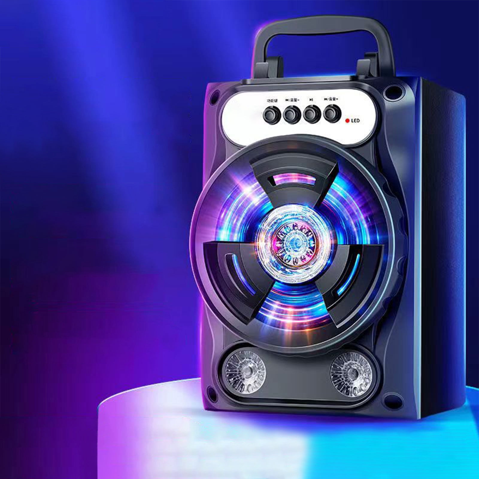 RXIRUCGD Wireless Bluetooth Speaker K Song Volume Home Outdoor Mobile Phone Card Subwoofer Portable Speaker