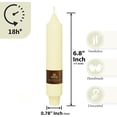 thumbnail image 2 of 7 Inch Taper Candle Candle Sticks, 4PCS Pillar Candles Handmade Unscenteds Candlesticks for Festive, Party, Spell, Wedding, Home Decor, 2 of 6