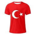 thumbnail image 3 of GDREDA T-Shirt pour Homme Imprimé Thème Dinde T-Shirt Décontracté Col Rond T-Shirt Manches Courtes T-Shirt à Rayures Chemise à Manches Longues pour Homme, 3 of 4