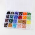 thumbnail image 4 of 1200 Pcs Boîte de Perles de Graines de Verre Charme Ensemble de 24 Perles Rondes de Rangement pour Bracelet Colliers Bricolage, 4 of 9