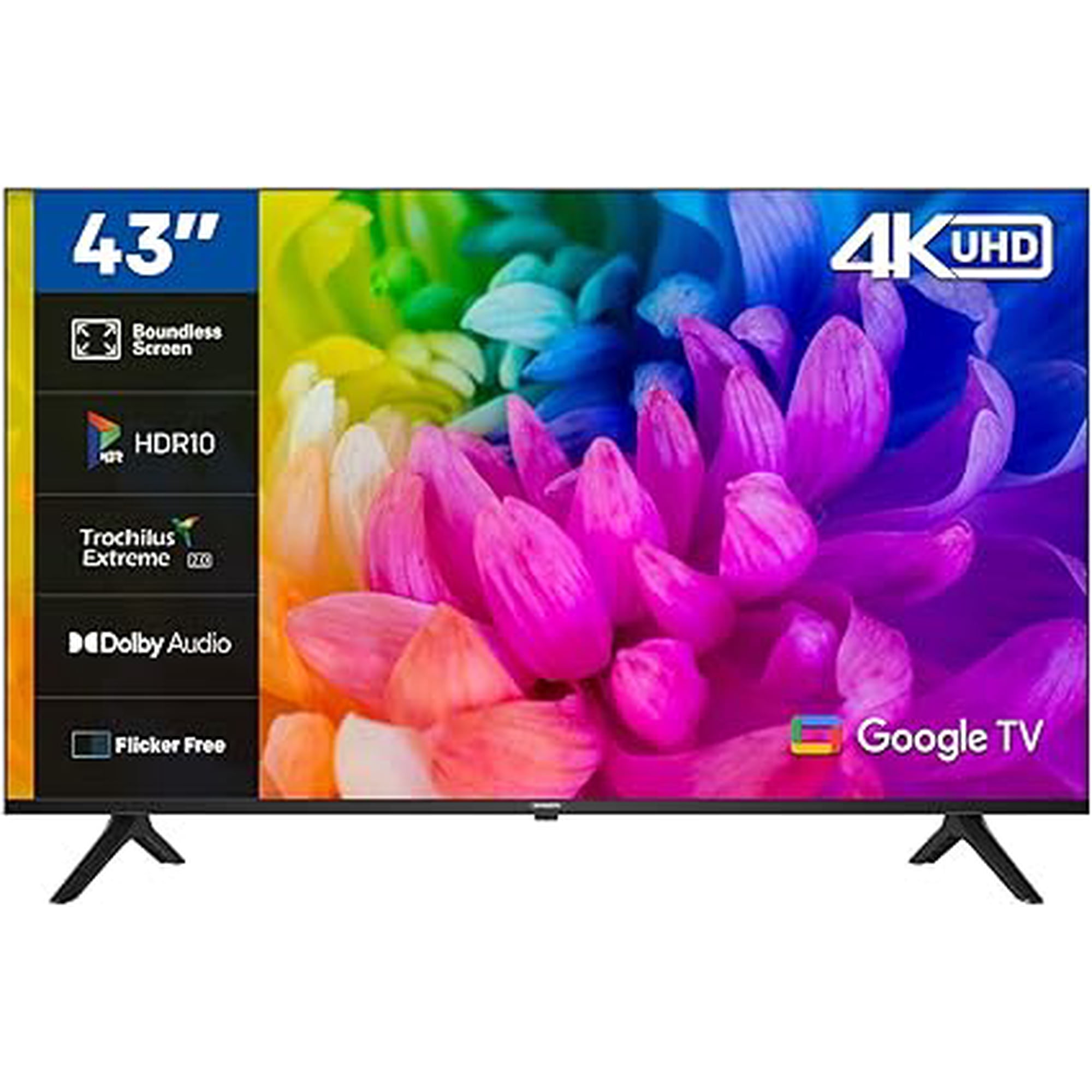 Skyworth 43-Inch 4K UHD Smart TV, UE7600 Series Google TV with