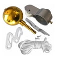 thumbnail image 3 of Bgsha Capuchon de Mât de Drapeau Rond Plaqué Or Accessoires de Mât de Drapeau Extérieur Kit, 3 of 9