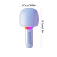 thumbnail image 2 of Microphone de Chant Audio Microphone Intégré Appareil de Karaoké Microphone Sans Fil Bluetooth Audio, 2 of 6