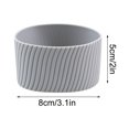 thumbnail image 2 of Dadatutu Manchon en Silicone pour Tasse - Manchon Réutilisable pour Boisson Chaude et Café / Protecteur de Tasse Résistant à la Chaleur, Housse d'Isolation pour Tasse en Verre en Silicone, Manchons de Tasse de 3,1 Pouces de Diamètre pour Boisson Chaude Glacée, Gobelets, 2 of 5