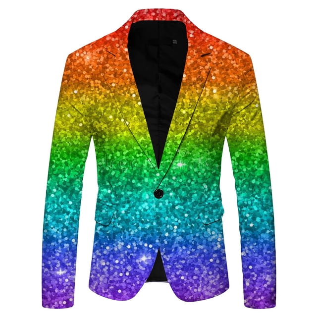 Kcodviy Complet à Paillettes 3D pour Homme Complet Homme Coupe Ajustée Imprimé Poche Revers Bouton Complet Coupe Ajustée Homme Style Complet Coupe Ajustée pour Homme un