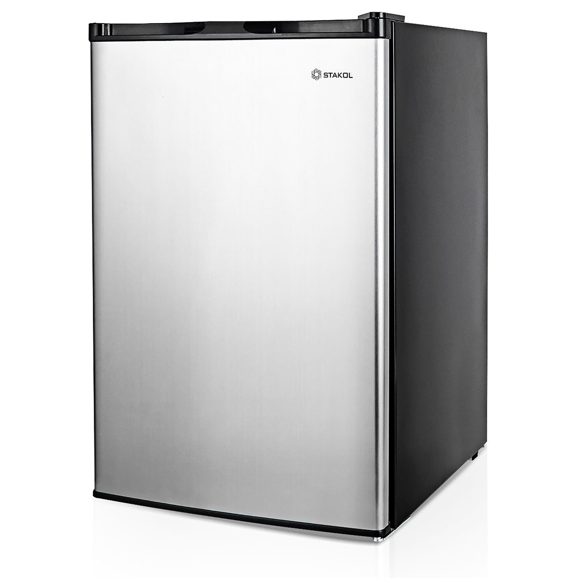 Costway 3 cu.ft. Compact Upright Freezer w/Single Stainless Steel Door Removable Shelves