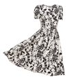thumbnail image 1 of Ketyyh-chn99 Robes Maxi pour Femmes Grande Taille Robe Mini Robe de Fête Robe d'Été Manche à Volants Ample Fluide Plissée Robe Mini D,2TG, 1 of 5