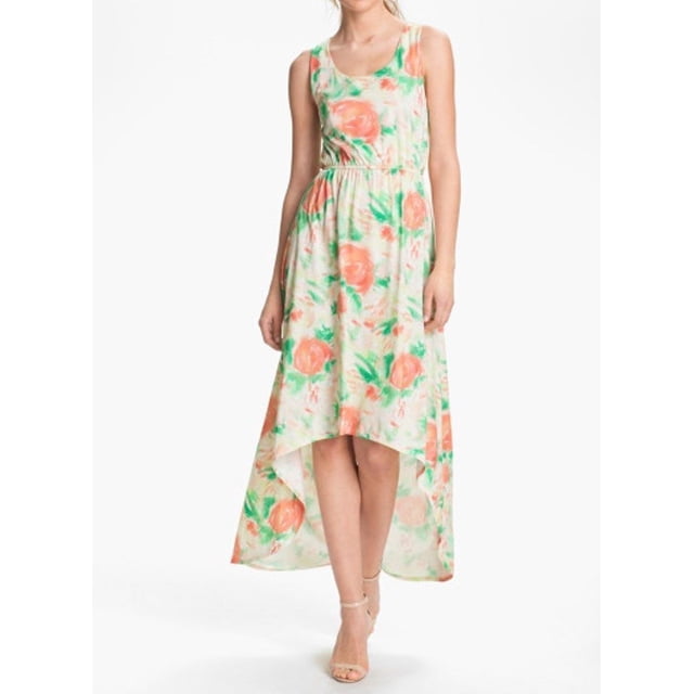 ALICE & OLIVIA BY Stacey KELTY Print JERSEY Dress FLORAL Abstract Garden ( 6 )