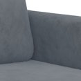thumbnail image 3 of vidaXL 2 Piece Sofa Set Dark Grey Velvet, 3 of 4
