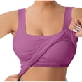 thumbnail image 1 of Yuyuzo Womens Tank Top Ribbed Knit Sleeveless Racerback V Neck Spaghetti Strap Cropped Tops Layering Tees, 1 of 7