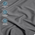 thumbnail image 2 of Bare Home Fitted Sheet - Premium 1800 Collection - Deep Pocket - Ultra-Soft Wrinkle Resistant - Twin XL, Gray, 2 of 7