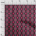thumbnail image 1 of oneOone Silk Tabby Fabric Diamond & Swirl Ikat Print Fabric By Yard 42 Inch Wide, 1 of 4