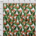 thumbnail image 3 of oneOone Rayon Green Fabric Floral Fabric For Sewing Printed Craft Fabric By The Yard 56 Inch Wide, 3 of 5