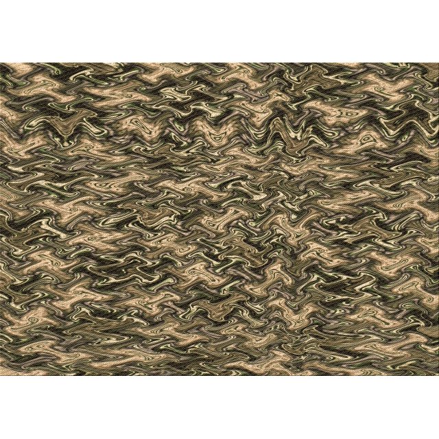 Ahgly Company Machine Washable Indoor Rectangle Transitional Chocolate Brown Area Rugs, 6' x 9'