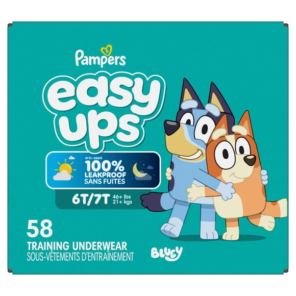 Pampers Easy Ups Training Underwear Boys Size 8 6T-7T