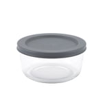 Mainstays Conteneur de stockage alimentaire en verre rond avec PE Couvercle 500ml