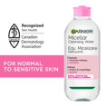 thumbnail image 2 of Garnier Micellar Cleansing Water, All-in-One Cleanser & Gentle Makeup Remover, For All Skin Types Including Sensitive. 400ml, 2 of 11