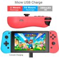 thumbnail image 3 of Manettes Switch, Remplacement pour Manettes Joycon avec Prise, Double Choc, Réveil, Brancher et Utiliser, Manette (G/D) Compatible pour Nintendo Switch/Switch Lite (Jaune), 3 of 7