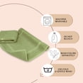 thumbnail image 2 of Canadian Linen Yukon Bath Mats, 2 Pack, 20"x34", Washable Lightweight Quick Dry Soft Absorbent Cotton Bath Floor Mats Picture Frame Design, Sage Green, 2 of 9