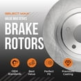 thumbnail image 2 of Max Advanced Brakes - Ensemble de Disques de Frein Arrière pour Subaru Ascent 2019-2023, Disques Arrière de Remplacement Style OE, Meilleur Rapport Qualité-Prix, 2 of 7