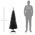 thumbnail image 3 of HOMCOM Pencil Christmas Tree, Slim Xmas Tree with Realistic Branches, 3 of 10