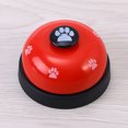 thumbnail image 3 of 2 Pcs Cloches d'Entraînement pour la Propreté et la Salle à Manger pour Animaux, Motif Empreinte, Dispositif de Communication pour Chiens, Chiots, Chats (Rouge), 3 of 9