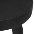 thumbnail image 3 of Bouclair Black Wood Stool, 3 of 3