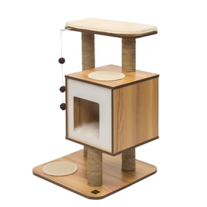 Catit Vesper V-Base Meubles pour chats, noyer