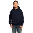 thumbnail image 1 of Gildan Boys Long Sleeve Front Pouch Pocket Hooded Sweatshirt. 18500B, 1 of 8