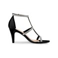 thumbnail image 3 of BLISSFUL STEP Women's Rhinestone Ankle Strap Stiletto High Heels Sandals, 3 of 7
