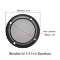 thumbnail image 2 of Unique Bargains Speaker Grill Cover 3.5 Inch Mesh Decorative Circle Subwoofer Protector Black, 2 of 3