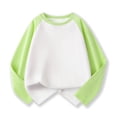 thumbnail image 2 of MIASHUI Chandails de Sport à Manches Longues pour Filles et Garçons, Couche de Base en Coton Extensible, Vert, 5-6 Ans, 2 of 6