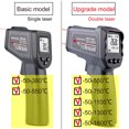 thumbnail image 2 of Digital infrared thermometer single/dual laser non-contact object temperature measurement tool 7 types optional, 2 of 7