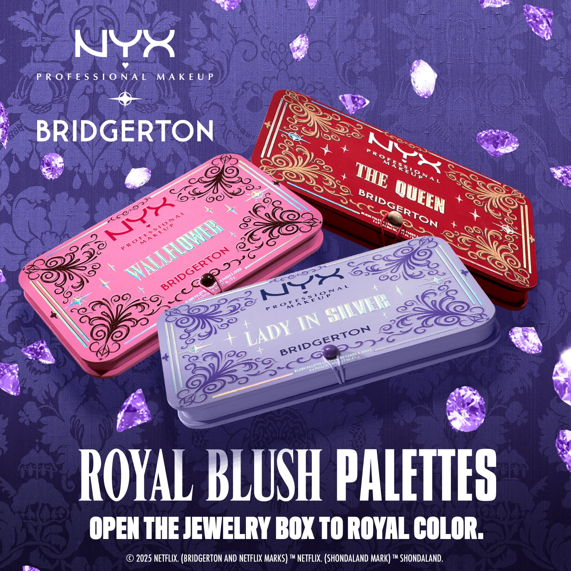 NYX Professional Makeup Palettes de fards à joues royal Bridgerton