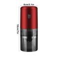 thumbnail image 3 of Electric Coffee Grinder Portable USB Rechargeable | Adjustable Coarse Fine Ceramic Burr | Precision Grinding | LED Light | Detachable Washable Parts | 18x8cm | Home Brewing Grinder, 3 of 6