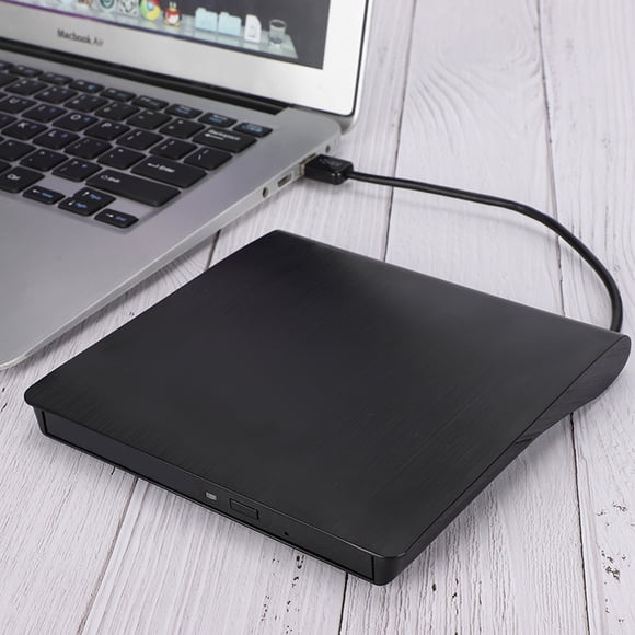 External Dvd Drive, External Dvd Burner Faster Transmission Speed Error Correction Function Ultra-thin Super Speed 3.0 Blue Light for Laptop Black