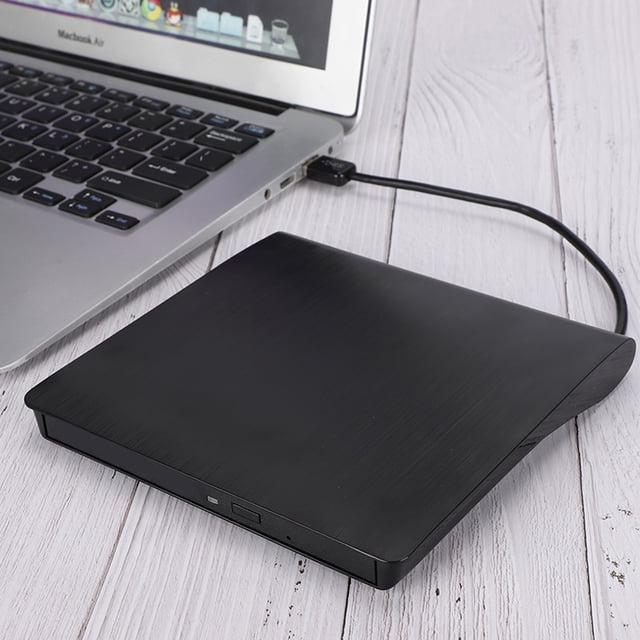External Dvd Drive, External Dvd Burner Faster Transmission Speed Error Correction Function Ultra-thin Super Speed 3.0 Blue Light for Laptop Black