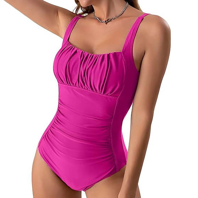 Fankiway Combinaison une Pièce pour Femme de Couleur Unie Bikini Maillot de Bain Maillots de Bain pour Femmes une Pièce Liquidation Maillots de Bain pour Femmes Grande Taille