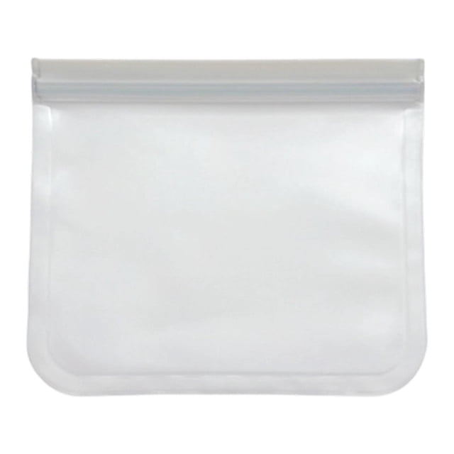 Luzkey Food Storage Bag Freezer Food Bag Durability Premium Freezer Organization Professional Ziplock Reusable for Fruits Snack Home 21.5cmx18cm