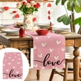 thumbnail image 1 of Boovnll Valentines Day Table Runner, 13x35" Valentine's Day Printing Table Runner, Valentines Table Runner for Holiday Kitchen Dining Table, Party Decor, Valentines Day Decorations, 1 of 6