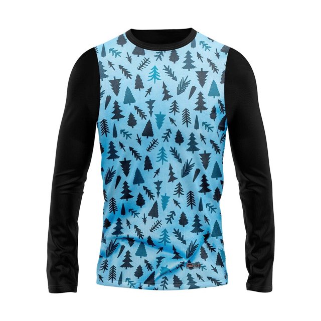 BLACKSTRAP Kid's Therma Crew Baselayer Top Trees Aqua, S
