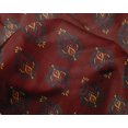 thumbnail image 4 of oneOone Silk Tabby Fabric Leaves Block Fabric Prints By Yard 42 Inch Wide, 4 of 4