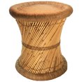 thumbnail image 1 of Natural Geo Tabouret d'Appoint en Moray - Beige Tissé à la Main, 1 of 4
