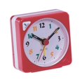 thumbnail image 1 of GUOOL Classic Mini Battery Alarm Clock Small Sauqre Travel Clock With Light And Snooze Red, 1 of 5